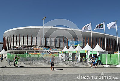 Carioca Arena 3 at the Olympic Park in Rio de Janeiro. Editorial Stock Photo