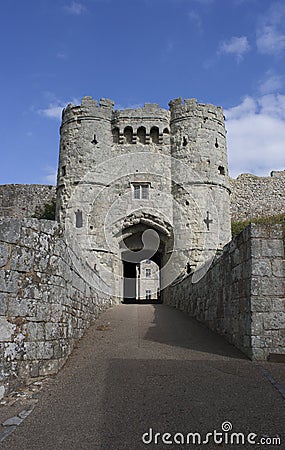 Carisbrooke Castle Isle of Wight Editorial Stock Photo