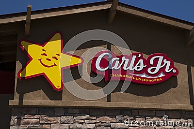Carl's Jr. Fast Food Restaurant Editorial Stock Photo