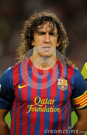 Carles Puyol of FC Barcelona Editorial Stock Photo