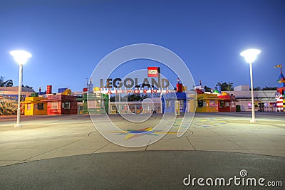 CARLSBAD, CA, FEB 5: Legoland in sunset, February 5, 2014, is a Editorial Stock Photo