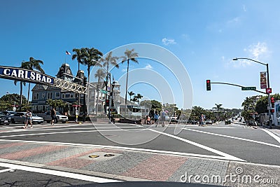 Carlsbad village, California Editorial Stock Photo