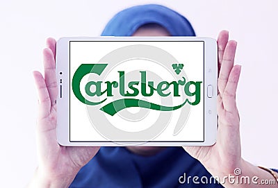 Carlsberg logo Editorial Stock Photo