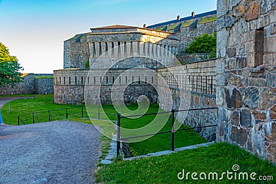 Carlsten fortress in Swedish town Marstrand Stock Photo