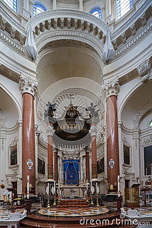 Carmelite Church altar Stock Photo