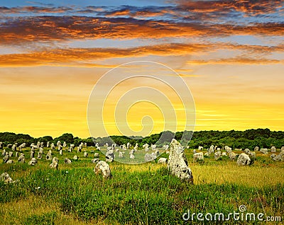 Carnac,Brittany, France Stock Photo