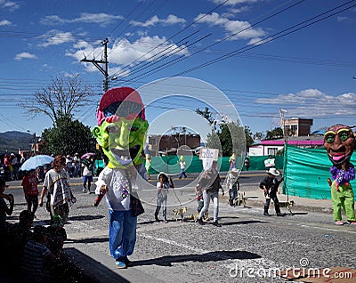 Carnaval de Blancos y Negros in Chachagui Editorial Stock Photo