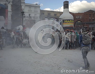 Carnaval de Blancos y Negros Editorial Stock Photo