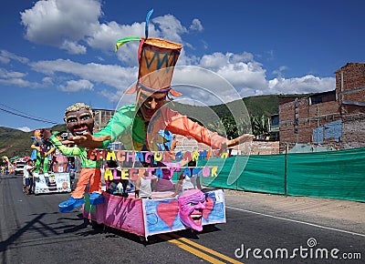 Carnaval de Blancos y Negros Editorial Stock Photo