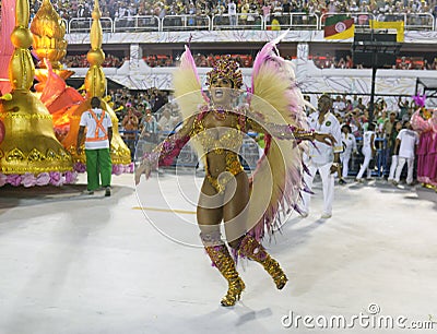 Carnaval Samba Dancer Brazil Editorial Stock Photo