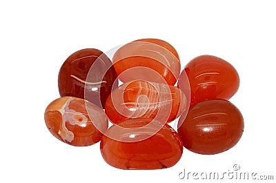 Carnelian gemstone Stock Photo