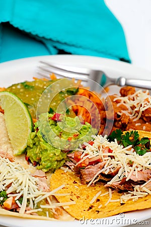 Carnitas Taco Meal Stock Photo