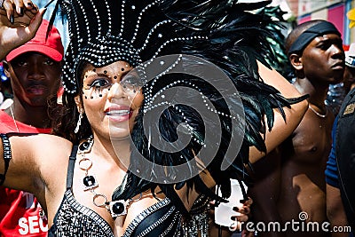 Carnival in black Editorial Stock Photo