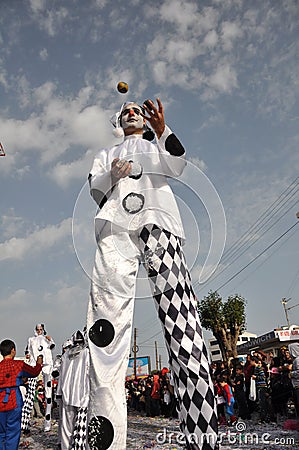 Carnival clown Editorial Stock Photo