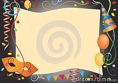 Carnival decorative background Vector Illustration