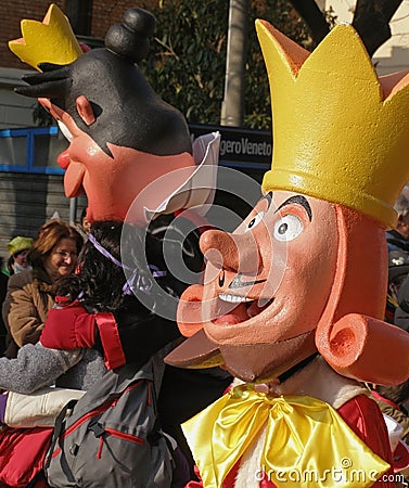 Carnival - fairytale characters float Editorial Stock Photo