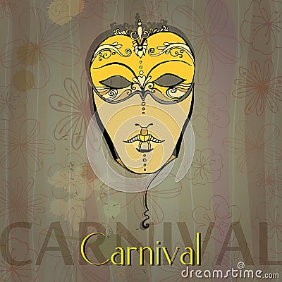 Carnival girl Vector Illustration