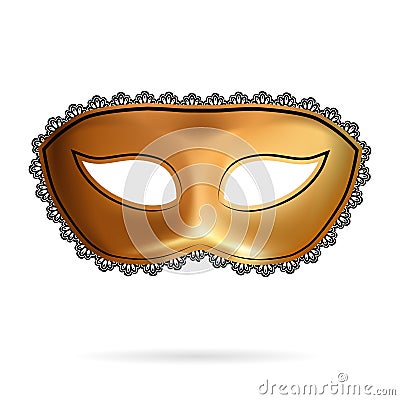 Carnival mask decorated with designs Vector Illustration