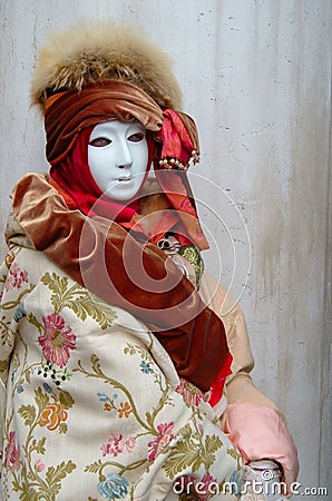 A carnival mask in Venice Stock Photo