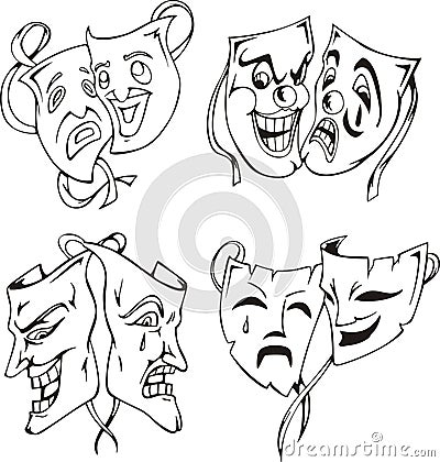 Carnival Masks Vector Illustration