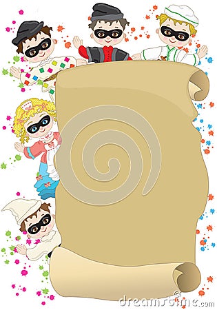 Carnival masks Vector Illustration