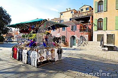 Carnival masks in Venice Editorial Stock Photo