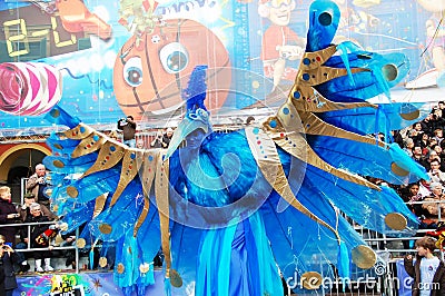 Carnival of Nice on February 21, 2012, France Editorial Stock Photo