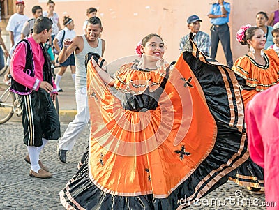 Carnival parade in Granada Editorial Stock Photo