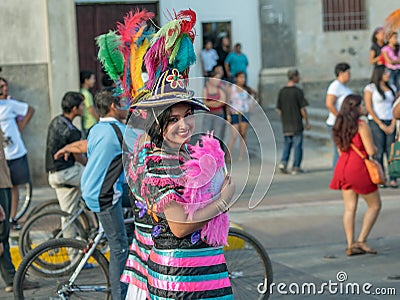 Carnival parade in Granada Editorial Stock Photo