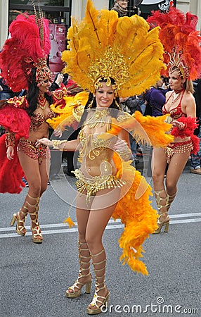 Carnival Parade in Warsaw Editorial Stock Photo