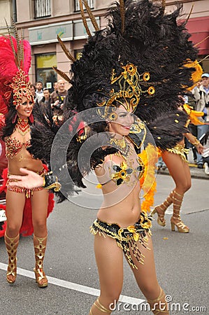 Carnival Parade in Warsaw Editorial Stock Photo