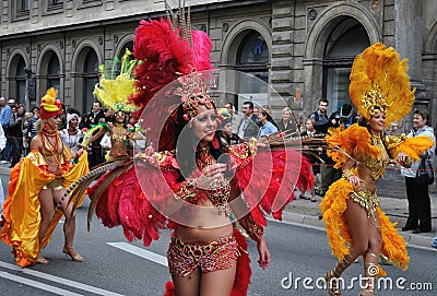 Carnival Parade in Warsaw Editorial Stock Photo