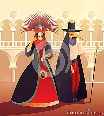 Carnival Party Illustration Vector Illustration