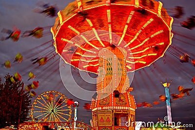 Carnival Rides Stock Photo