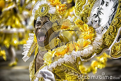 Carnival Samba Dancer Brazil Editorial Stock Photo