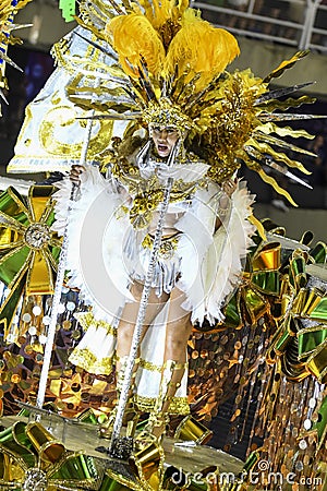 Carnival of samba schools in Rio de Janeiro Editorial Stock Photo