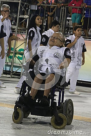 Scenes of Carnaval 2020 in Santos Editorial Stock Photo