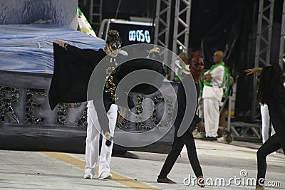 Scenes of Carnaval 2020 in Santos Editorial Stock Photo