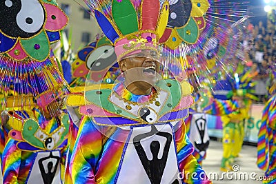 Scenes of Carnaval 2020 in Santos Editorial Stock Photo