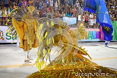 Scenes of Carnaval 2020 in Santos Editorial Stock Photo