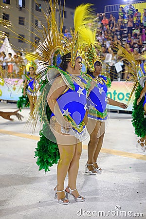 Scenes of Carnaval 2020 in Santos Editorial Stock Photo