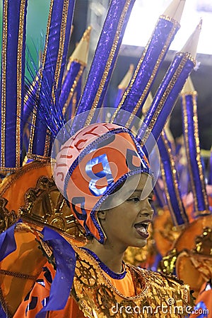 Scenes of Carnaval 2020 in Santos Editorial Stock Photo