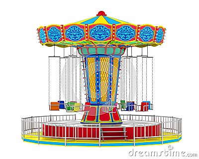 Carnival Swing Ride Stock Photo