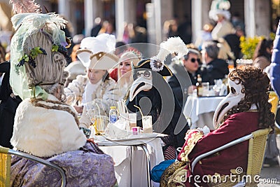 The Carnival of Venice, Italy 2020 Editorial Stock Photo