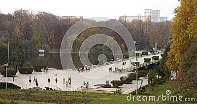 Carol Park Bucharest Stock Photo