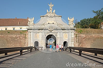 Carolina Citadel Of Alba Iulia In Romania Editorial Stock Photo