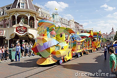 Carousel in eurodisney Editorial Stock Photo