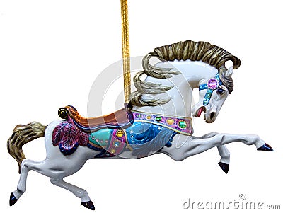 Carousel Horse isolated Stock Photo