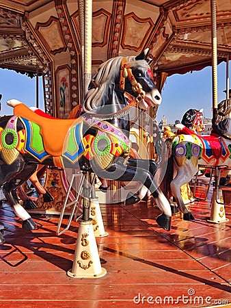 Carousel horse Stock Photo