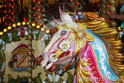 Carousel horse Stock Photo